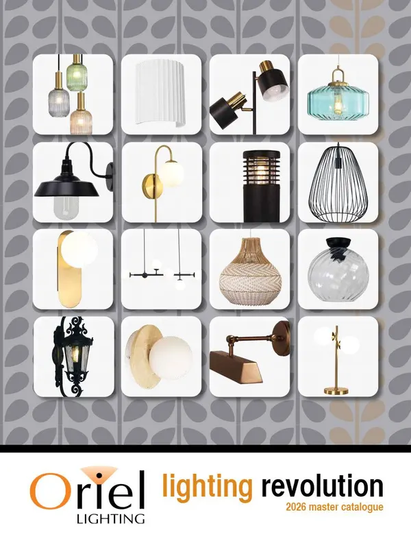 Oriel Lighting Catalogue 2026 cover