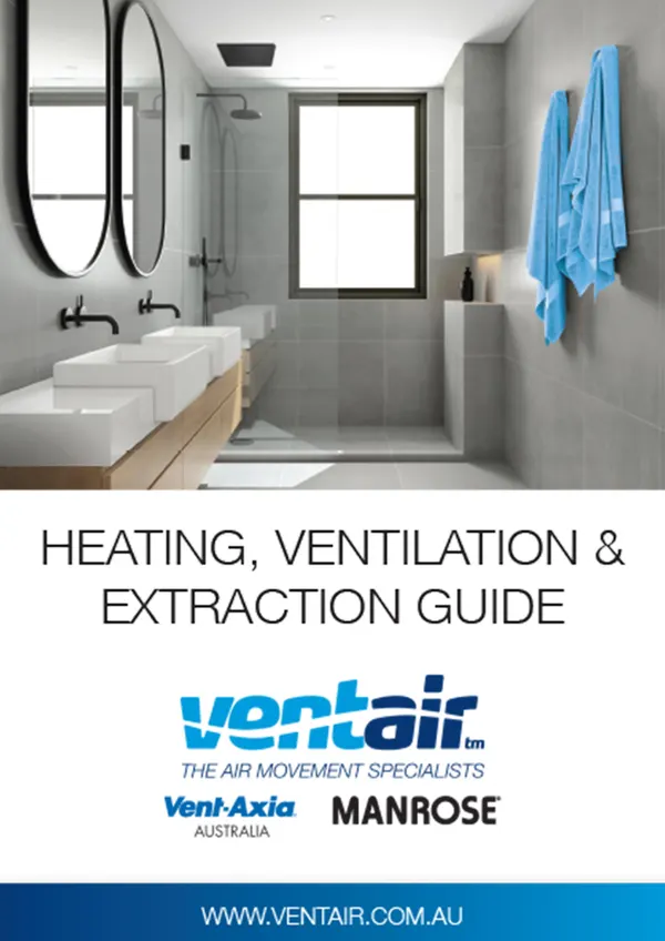 Ventair Bathroom Catalogue cover