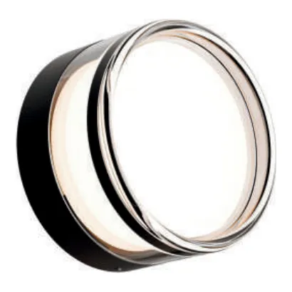 Calibo Grebe Round Frosted Acrylic Exterior Wall Light