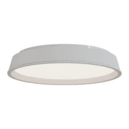 Calibo Kinglet Ribbed LED Ceiling Light in 45cm, White