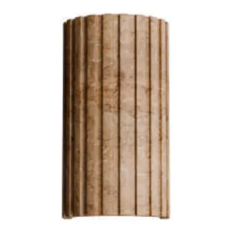 Calibo Orville Fluted Travertine Wall Light