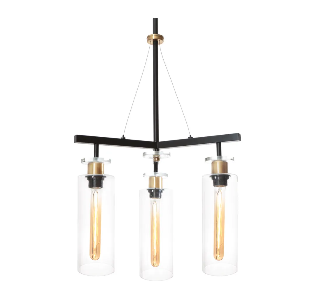 Cougar Lighting Bourne Glass Cylinder Pendant
