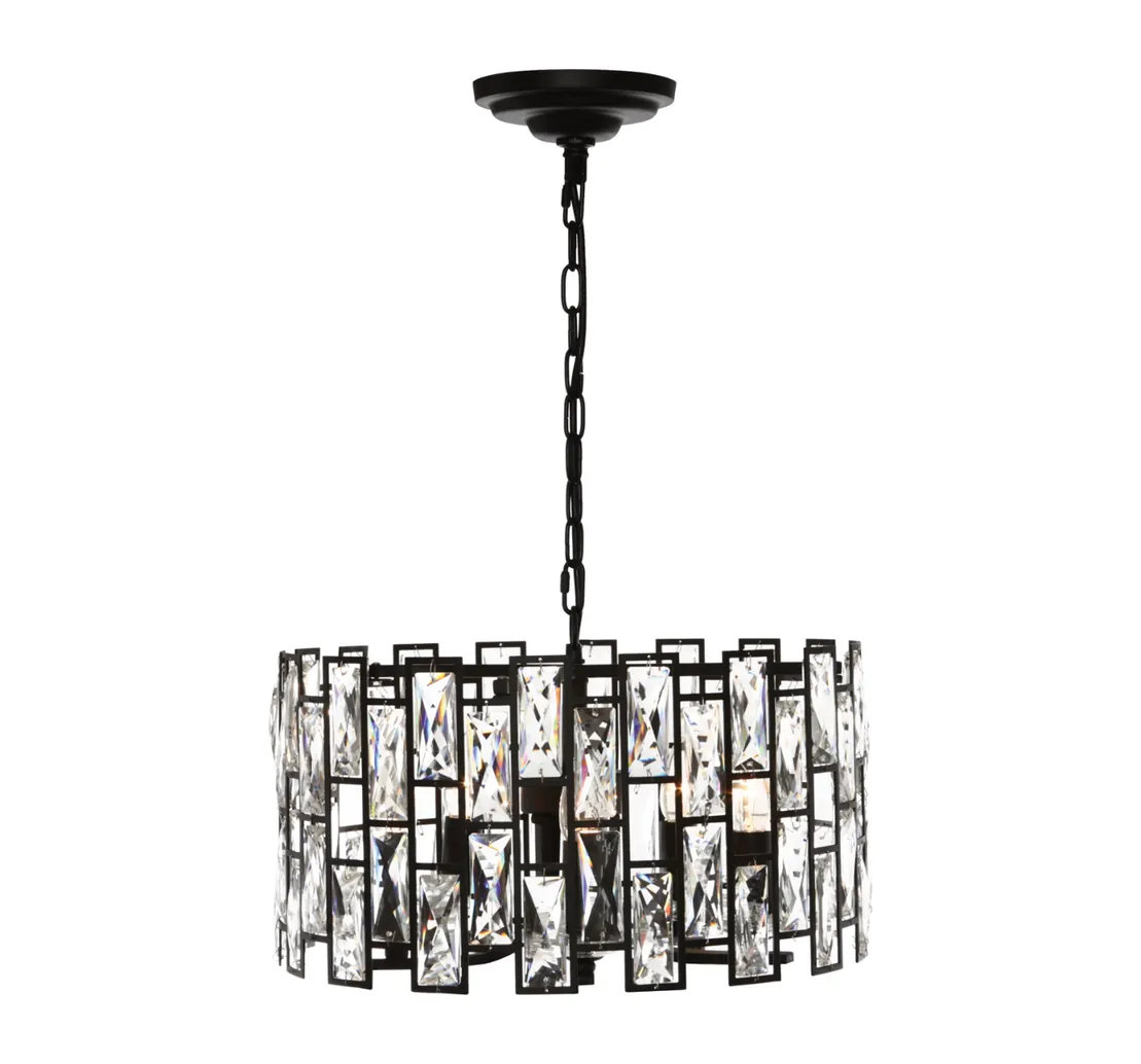 Cougar Lighting Porsha Crystal Drum Pendant