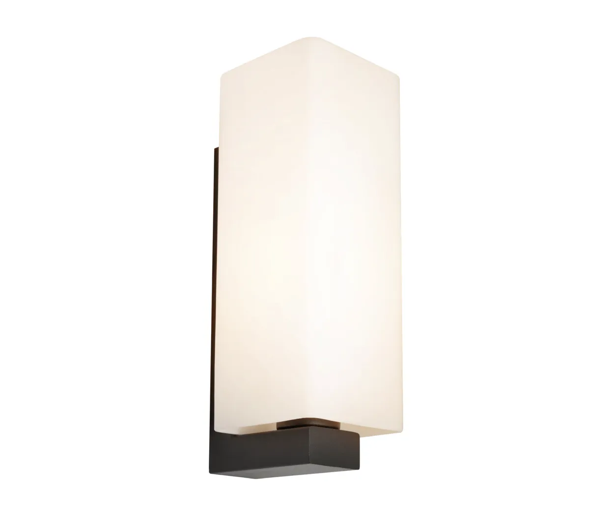 Cougar Lighting Ramon Opal Glass Wall Light in Black