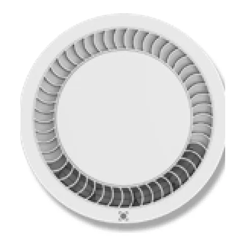 Domus Thermaflow Round 4-in-1 PTC Bathroom Heater in White/White