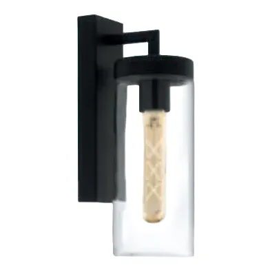 Eglo Bovolone Cylinder Glass Exterior Wall Light