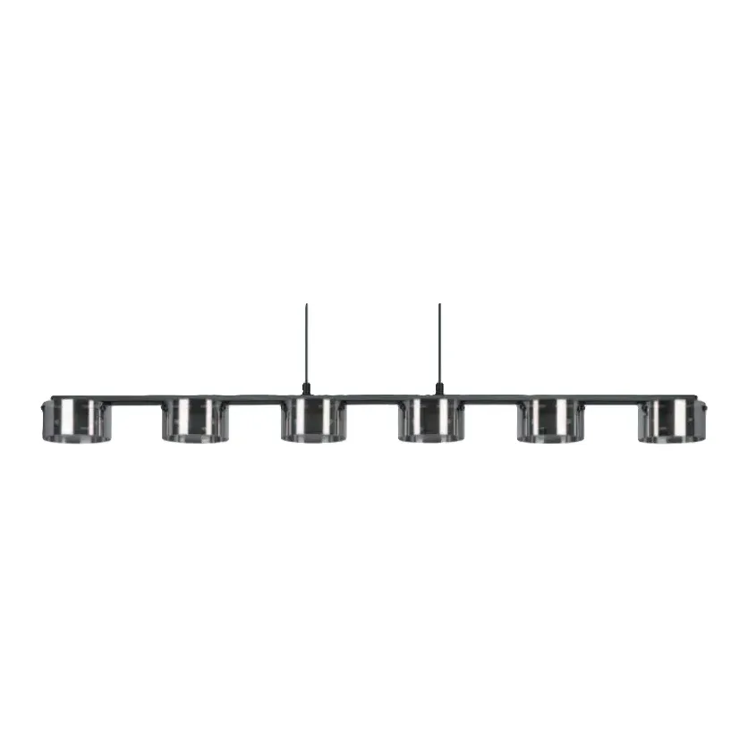 Eglo Copillos Smoked Glass LED Linear Pendant