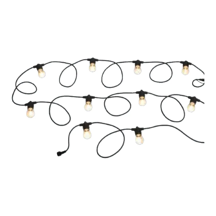 Eglo Festoon 2 LED Festoon Extension Kit in Black, 2700K warm white