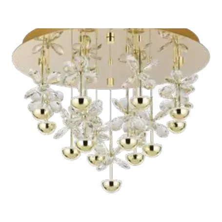 Eglo Pianopoli Crystal Flower LED Ceiling Light