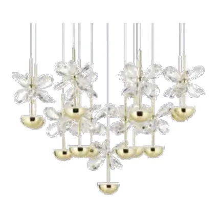 Eglo Pianopoli 3 Crystal Flower LED Pendant
