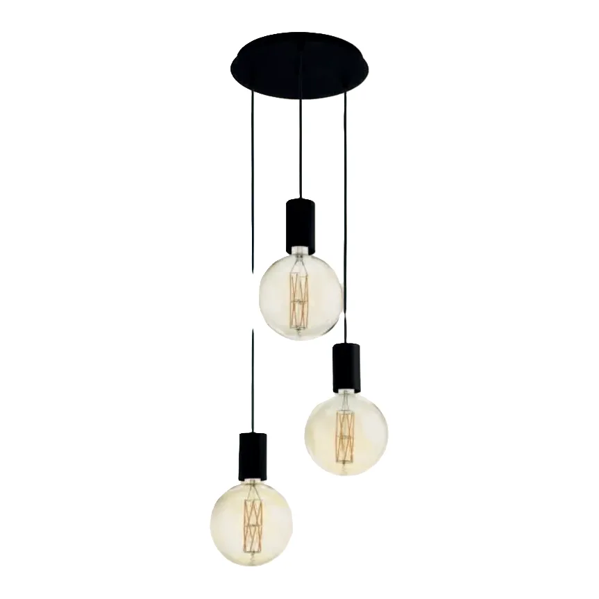 Eglo Pozueta Black Lamp Holder Pendant