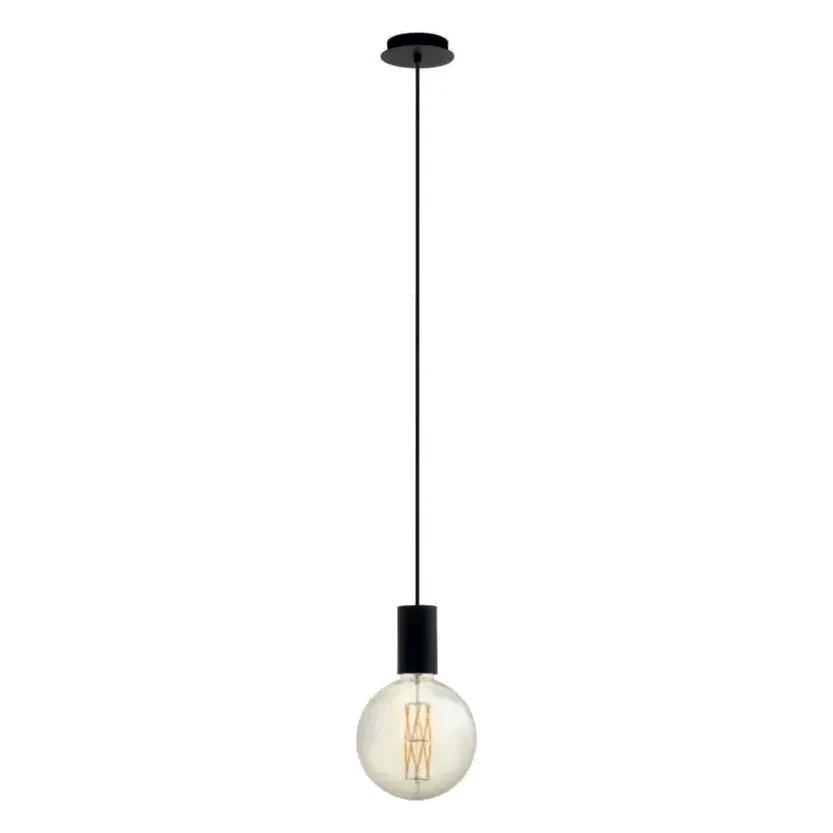 Eglo Pozueta Black Lamp Holder Pendant in 1 light