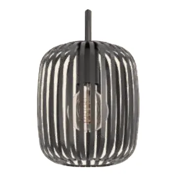 Eglo Romazzina Black Cage Pendant in Single Ø 190mm
