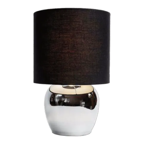 Lexi Lighting Corin Touch Table Lamp in Black/Chrome