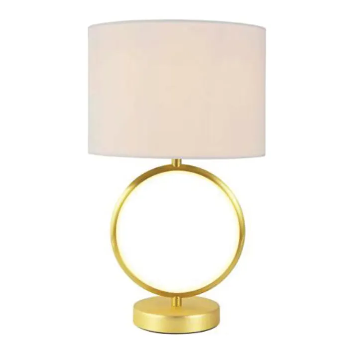 Lexi Lighting Marie Table Lamp in Brass/White