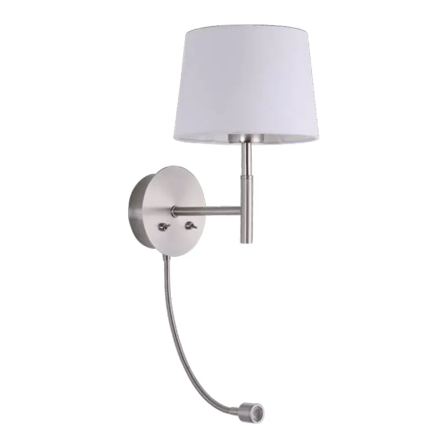 Lexi Lighting Riley Wall Light in Satin Chrome