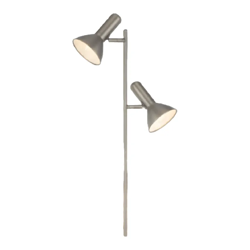 Lighting Network 2 Light Adjustable Metal Floor Lamp