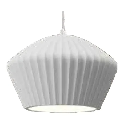Lighting Network Paintable Ribbed Pendant and Wall Light
