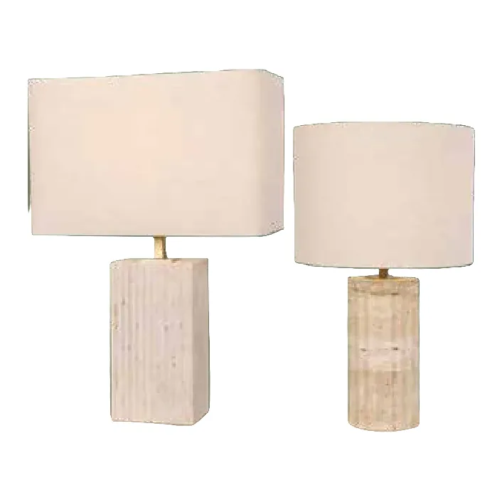 Lighting Network Travertine Table Lamp