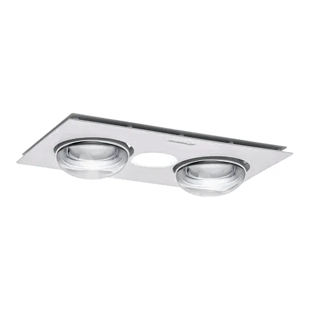 Martec Forme 3-in-1 Heat Lamp Bathroom Heater in 2 heat lamps, White