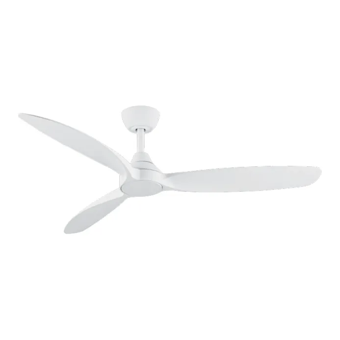 Martec Seaforth DC Smart Ceiling Fan in Fan only, 1320mm, Matt White