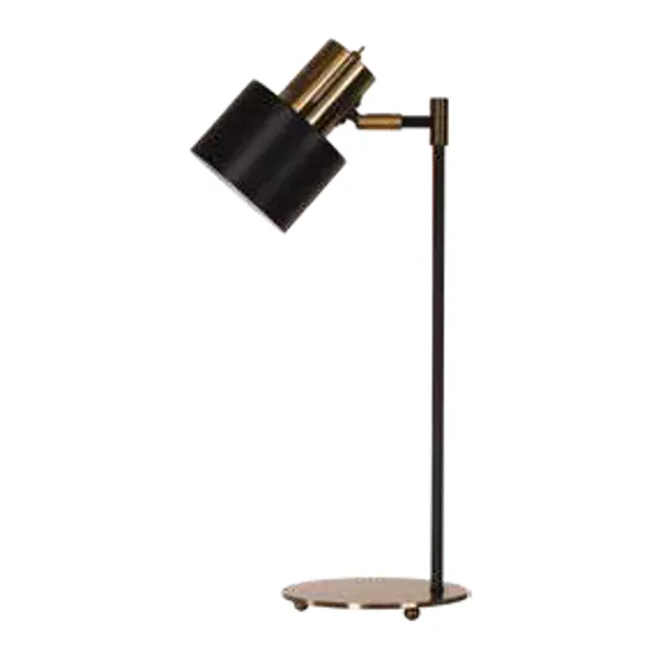 Oriel Lighting Ari Table Lamp in Antique Brass / Black