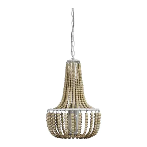 Oriel Lighting Cascara Wooden Bead Pendant