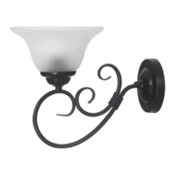 Oriel Lighting Gaston Wall Bracket in Satin Black