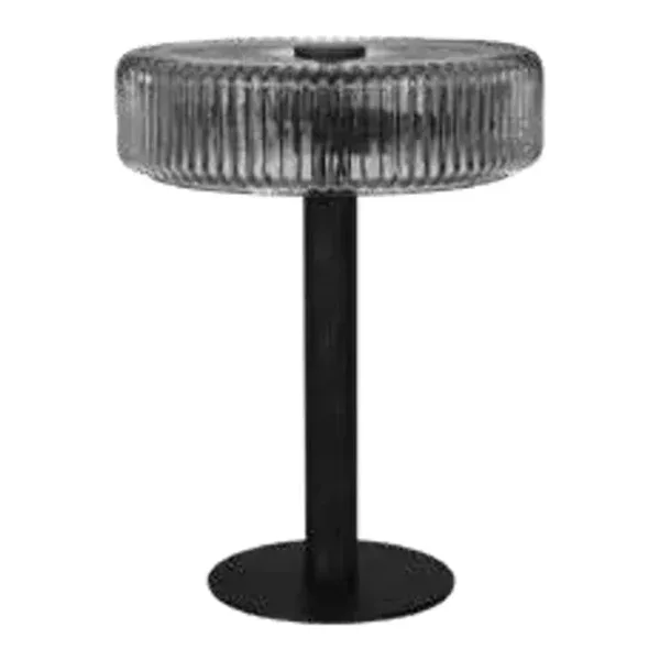 Oriel Lighting Gordon Table Lamp in Black / Smoke