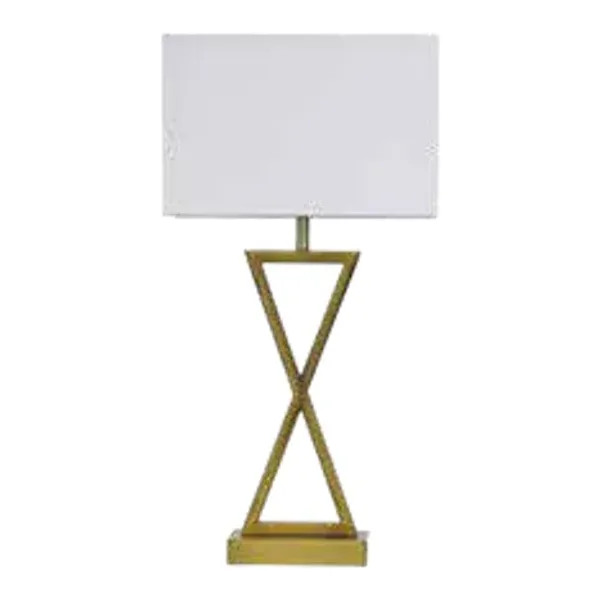 Oriel Lighting Kizz Antique Brass Table Lamp in 