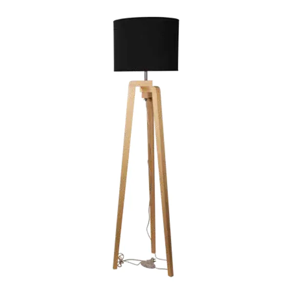 Oriel Lighting Lund Timber Floor Lamp