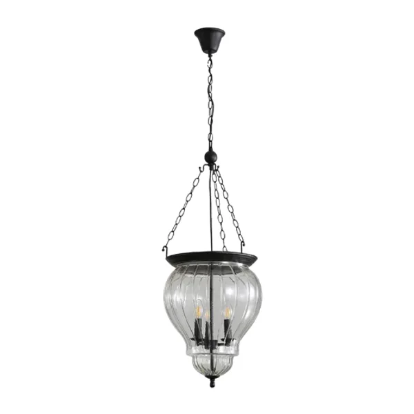 Oriel Lighting Newham 3 Light Glass Pendant