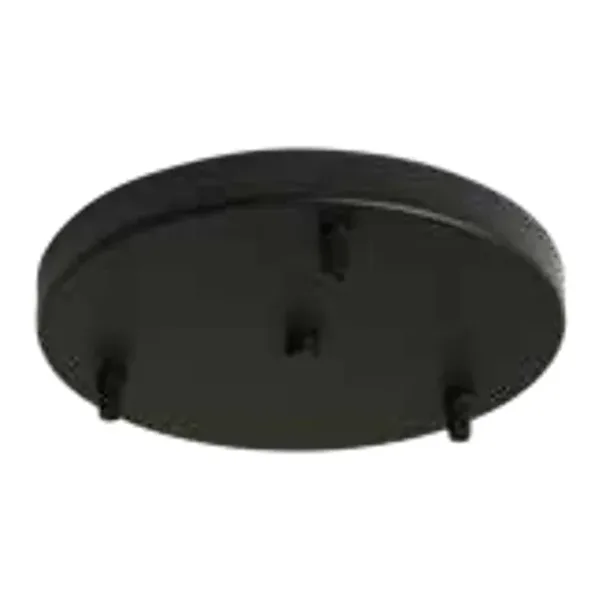 Oriel Lighting Parti Pan Multi Pendant Canopy in 3 lights, Black
