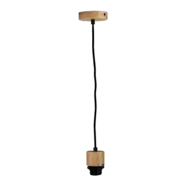 Oriel Lighting Parti E27 Wood Pendant Suspension