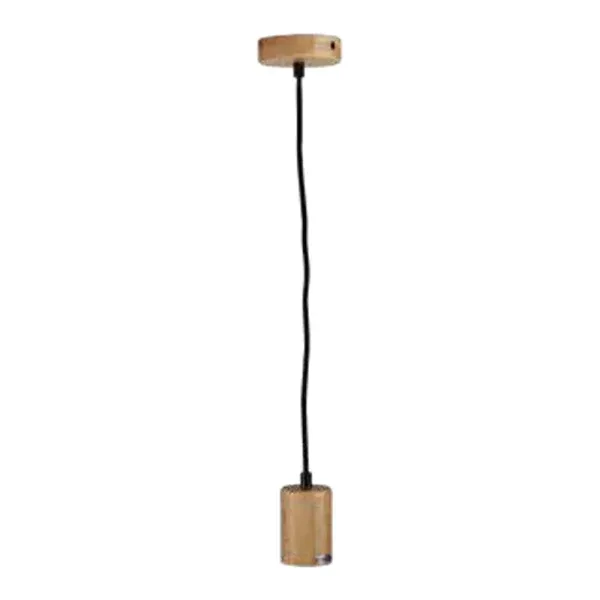 Oriel Lighting Plug Timber Pendant in 