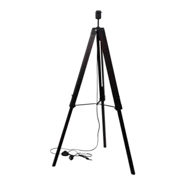 Oriel Lighting Trevi Walnut Tripod Floor Lamp