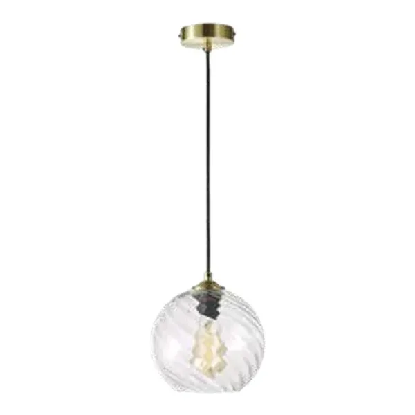 Oriel Lighting Twist Swirl Glass Pendant