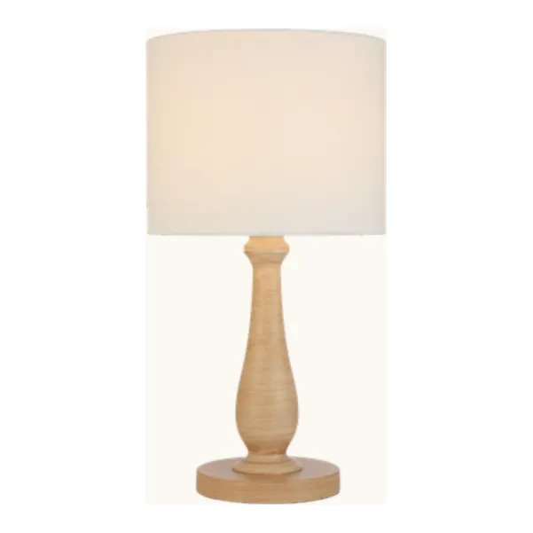 Telbix Hommer Turned Timber Table Lamp