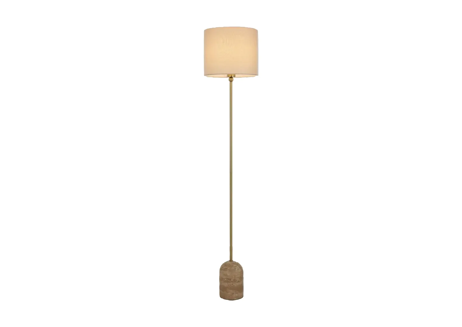 Telbix Livia Travertine Base Floor Lamp