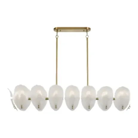 Telbix Monte 16 Light Rectangle Pendant in Brass