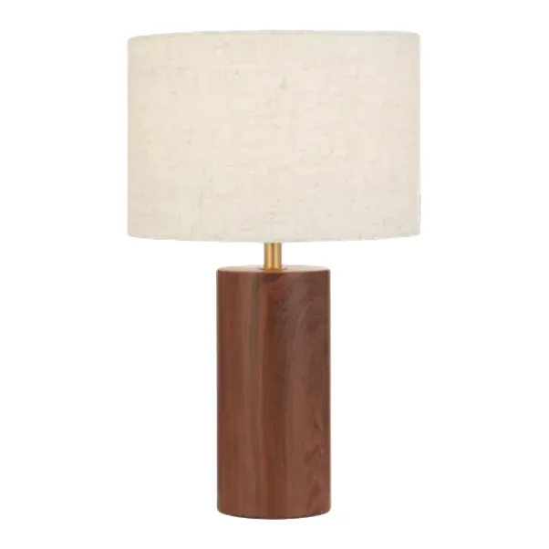 Telbix Stylin Table Lamp in Walnut