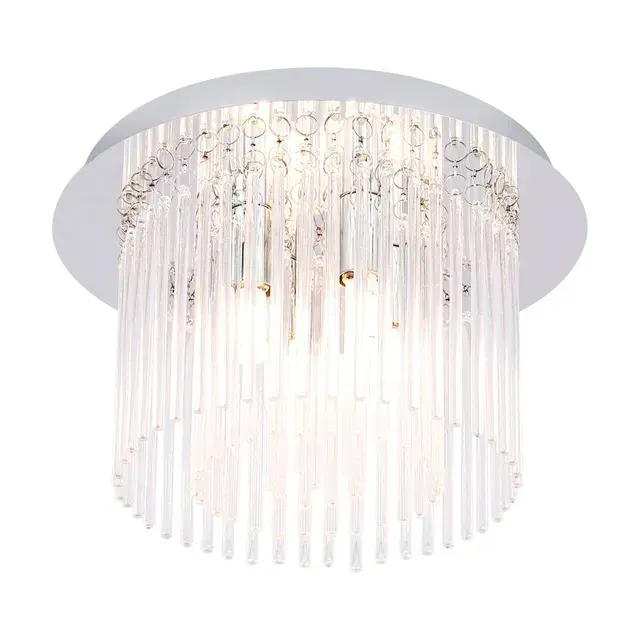Clarence 4lt Led Medium Crystal Glass Decorative Ceiling Light