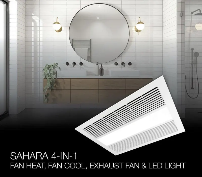 Bathroom Heaters & Exhaust Fans on display at Lighting Bonanza Albury