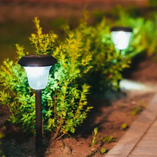 Exterior & Garden Lights on display at Lighting Bonanza Albury