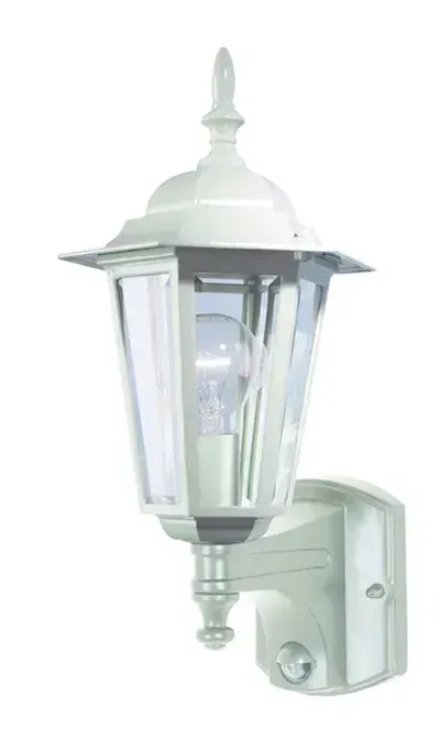 Tilbury 1lt Ext Wall Light w Sensor MX4011WHT Sen