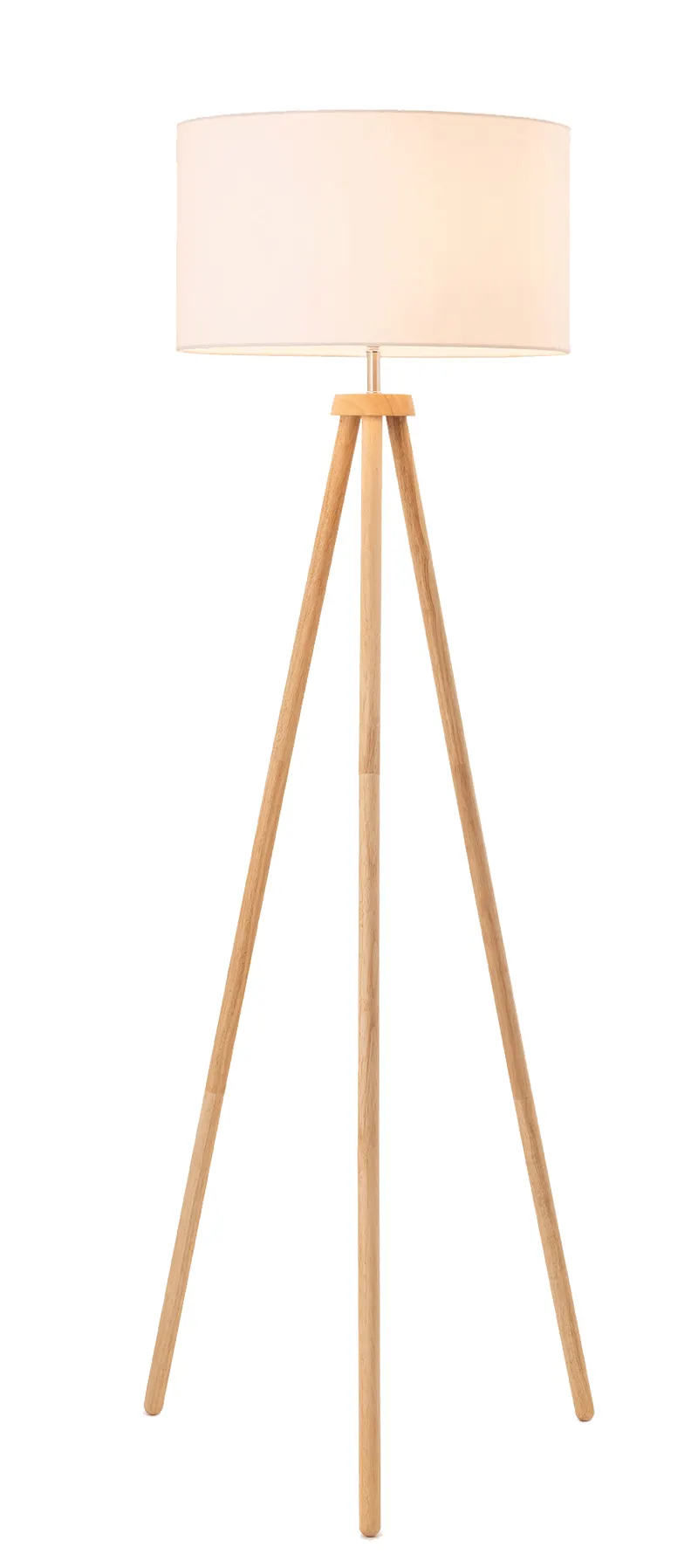 Briar 1lt B22 Timber Tripod Floor Lamp