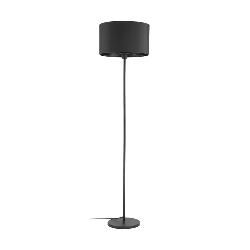 Maserlo 1 1lt E27 1515mm Metal Floor Lamp with Fabric Shade