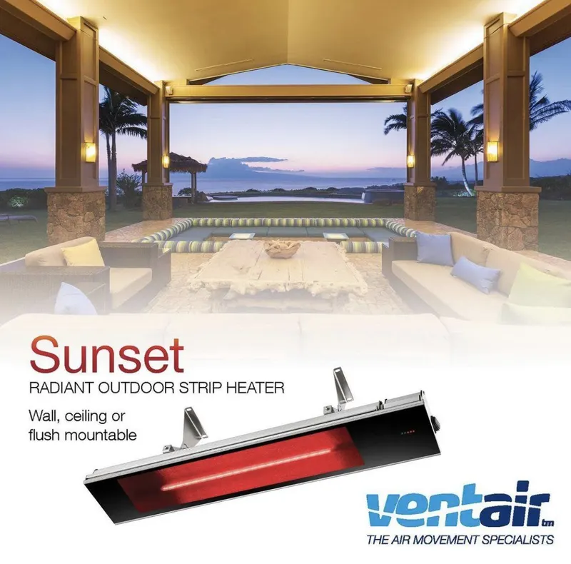 Outdoor Heat Units on display at Lighting Bonanza Albury