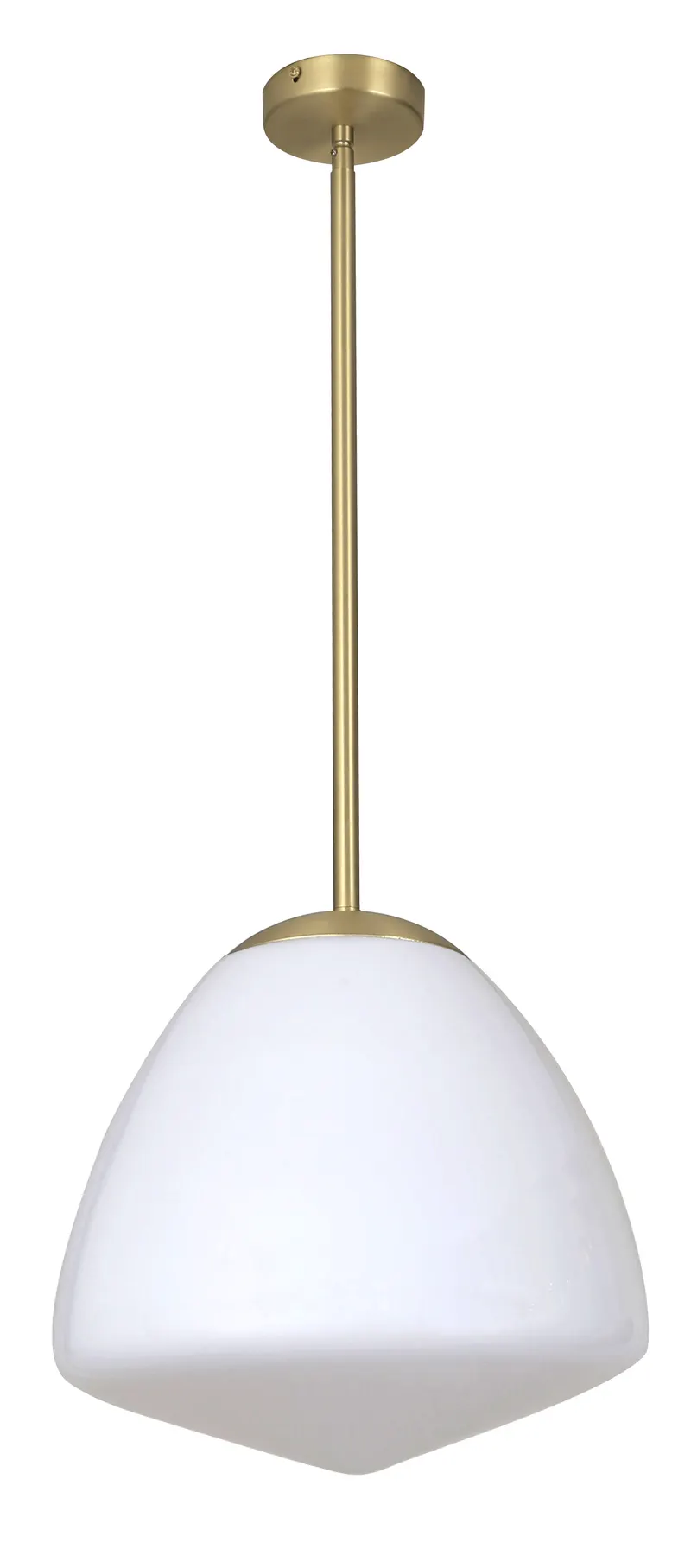 Ciotola 1lt E27 40w Medium Frosted Tipped Dome Rod Pendant