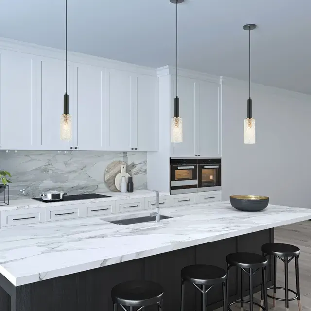 Cleo 1lt E14 Oblong Glass with Brass Highlight Flex Pendant CLEO1